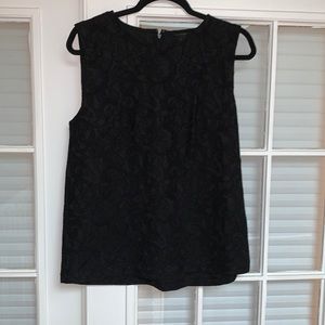 Ann Taylor Sleeveless Blouse, size Large, Black